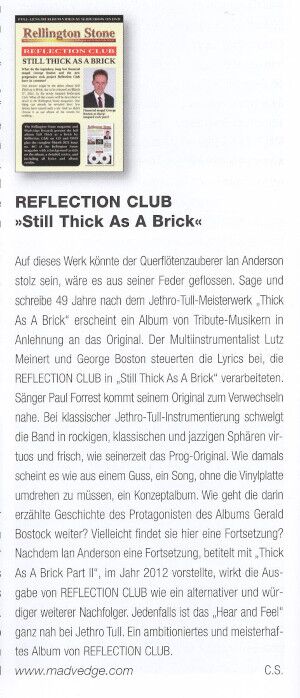 Review Still Thick as a Brick - Musiker Magazin